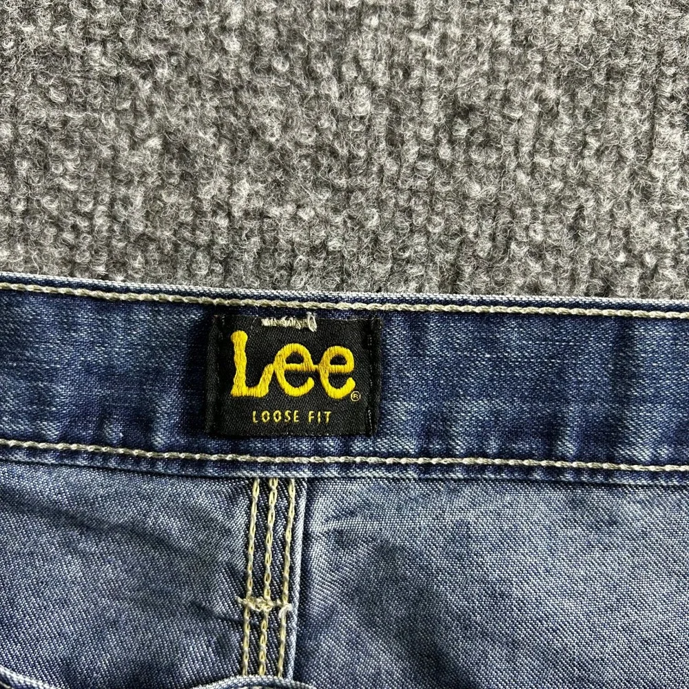 Lee Carpenter Jeans Mens Size 40x30 Blue Loose Fit Denim Utility Workwear Pant